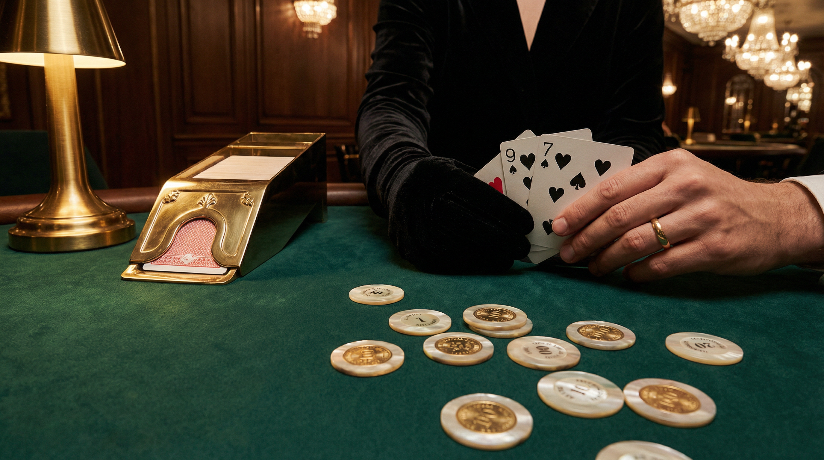 百家乐发牌规则示意图